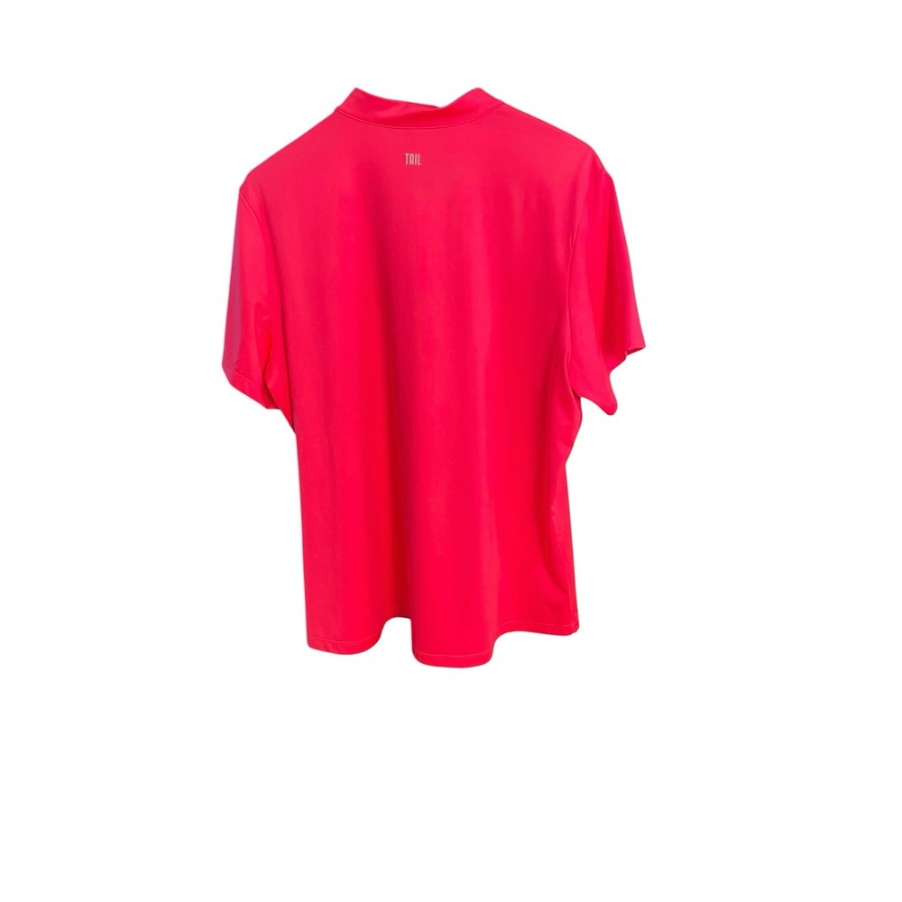 Tail Women's Xxl Orange Three-Quarter Zip Polo Or Blouse - Picture 2 of 6